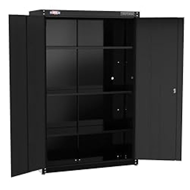 CRAFTSMAN Metal Garage Storage Cabinet, Floor Cabinet, 48 Inch (CMST24800BK)