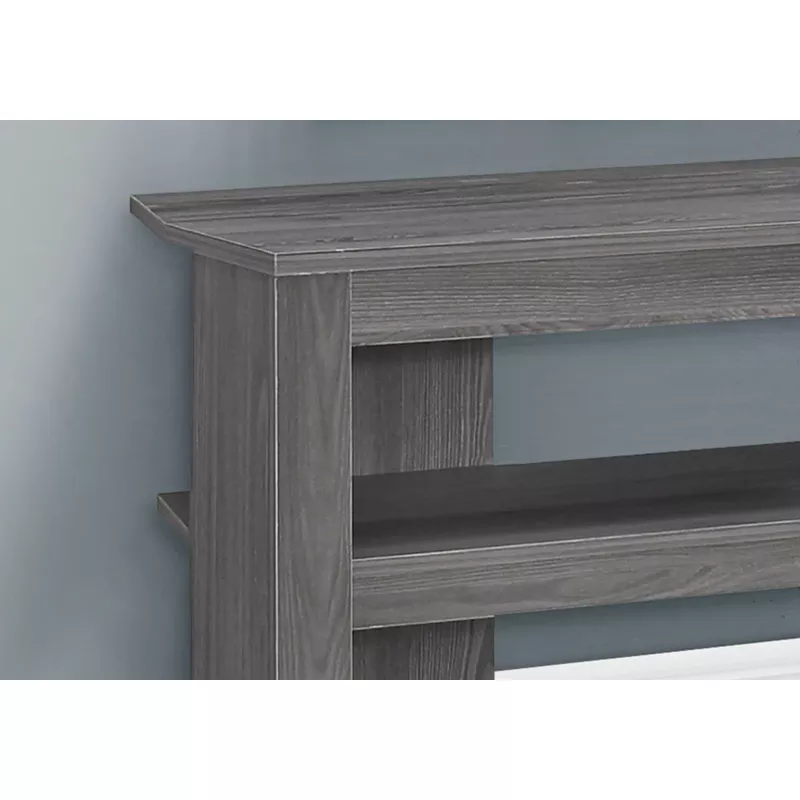 TV Stand/ 42 Inch/ Console/ Media Entertainment Center/ Storage Shelves/ Living Room/ Bedroom/ Laminate/ Grey/ Contemporary/ Modern