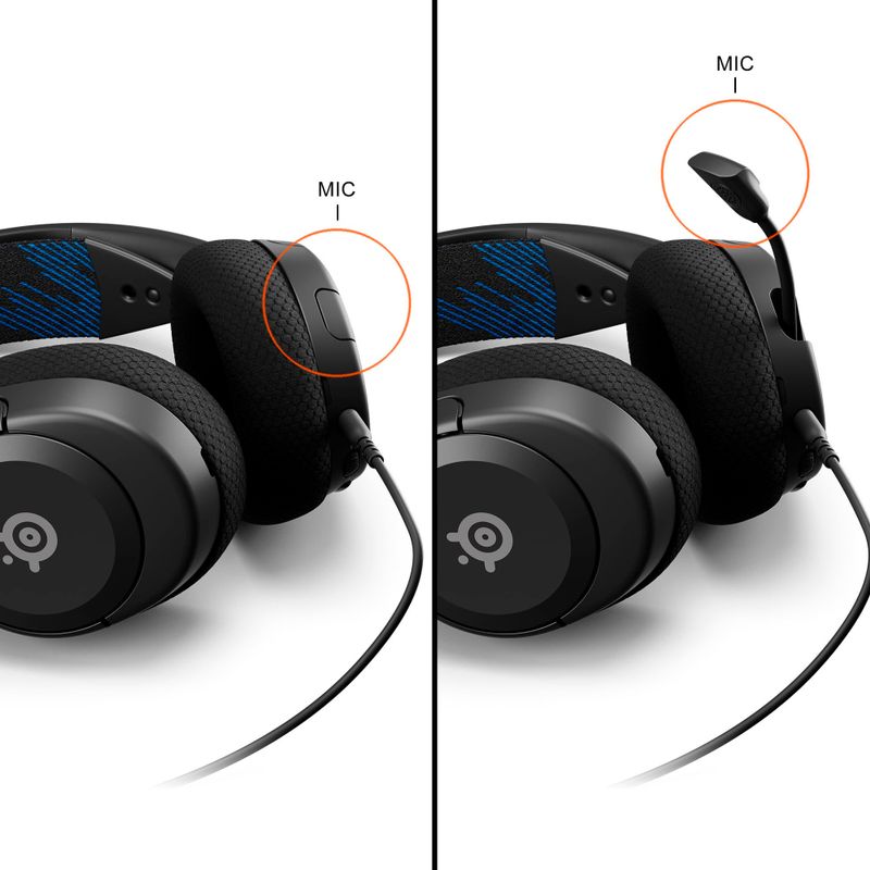 Alt View Zoom 14. SteelSeries - Arctis Nova 1P Wired Gaming Headset for PS5, and PS4 - Black