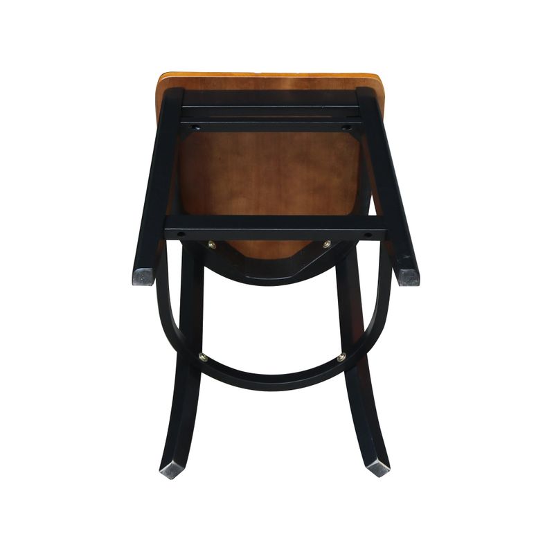 Emily Solid Wood Stool - Cinnamon/Espresso - Counter height