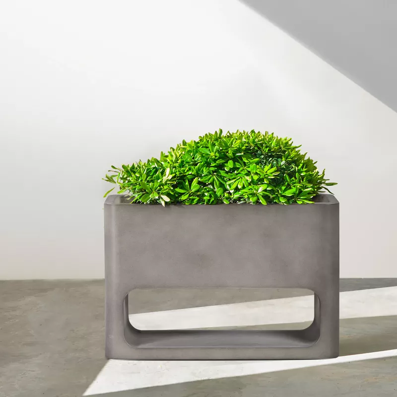 Sunstone Indoor or Outdoor Planter in Grey Concrete