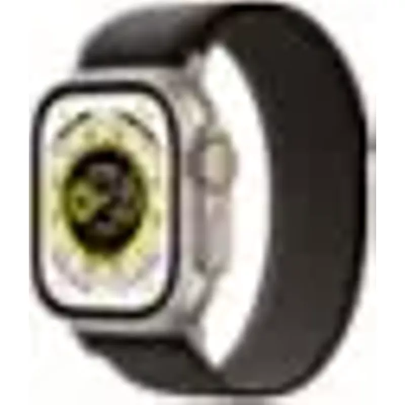 Apple Watch Ultra (GPS + Cellular) 49mm Titanium Case with Black/Gray Trail Loop - M/L - Titanium