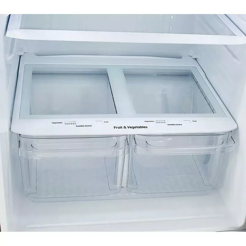 LG - 23.8 Cu. Ft. Top Freezer Refrigerator with Internal Water Dispenser - Stainless Steel