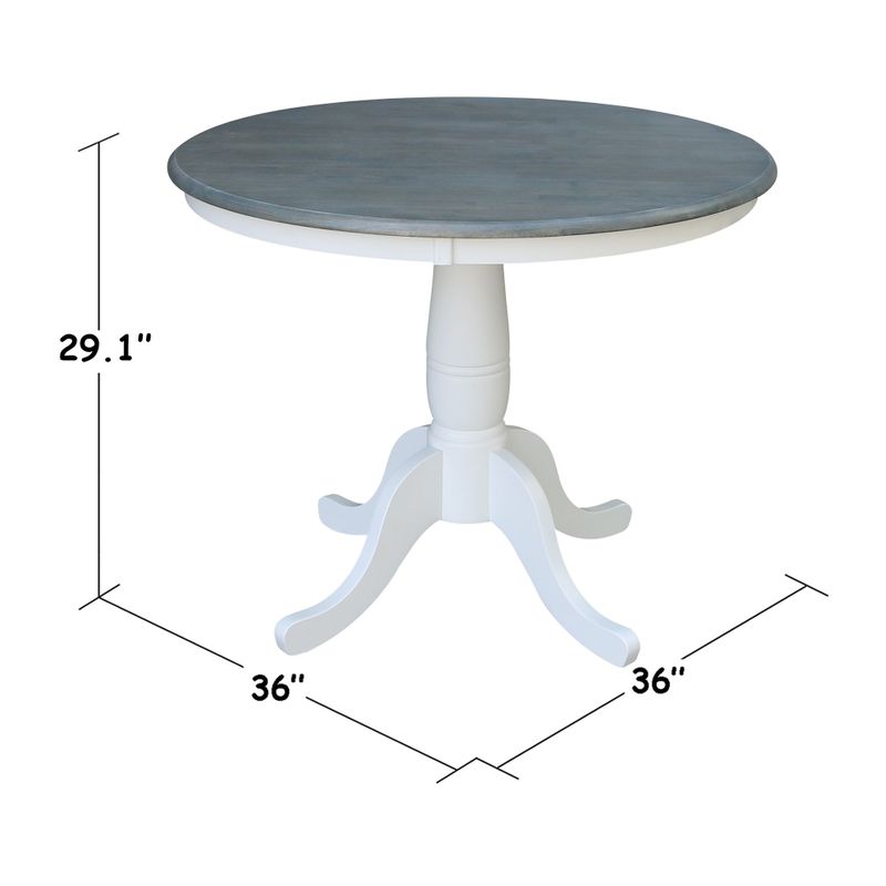 Copper Grove Karl 36-inch Round Top Pedestal Table - 29.1"H - Black