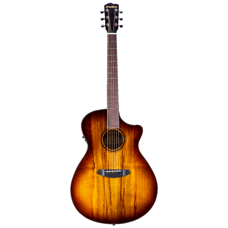 Breedlove Pursuit Exotic S Concerto Tigers Eye CE Acoustic Electric Guitar. Myrtlewood-Myrtlewood