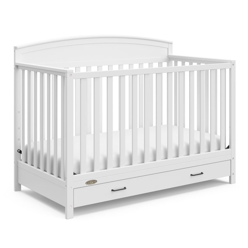 Graco Benton 5-in-1 Convertible Crib with Drawer - White