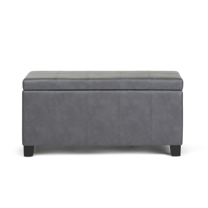 WYNDENHALL Lancaster 36 inch Wide Contemporary Rectangle Storage Ottoman - Tanners Brown