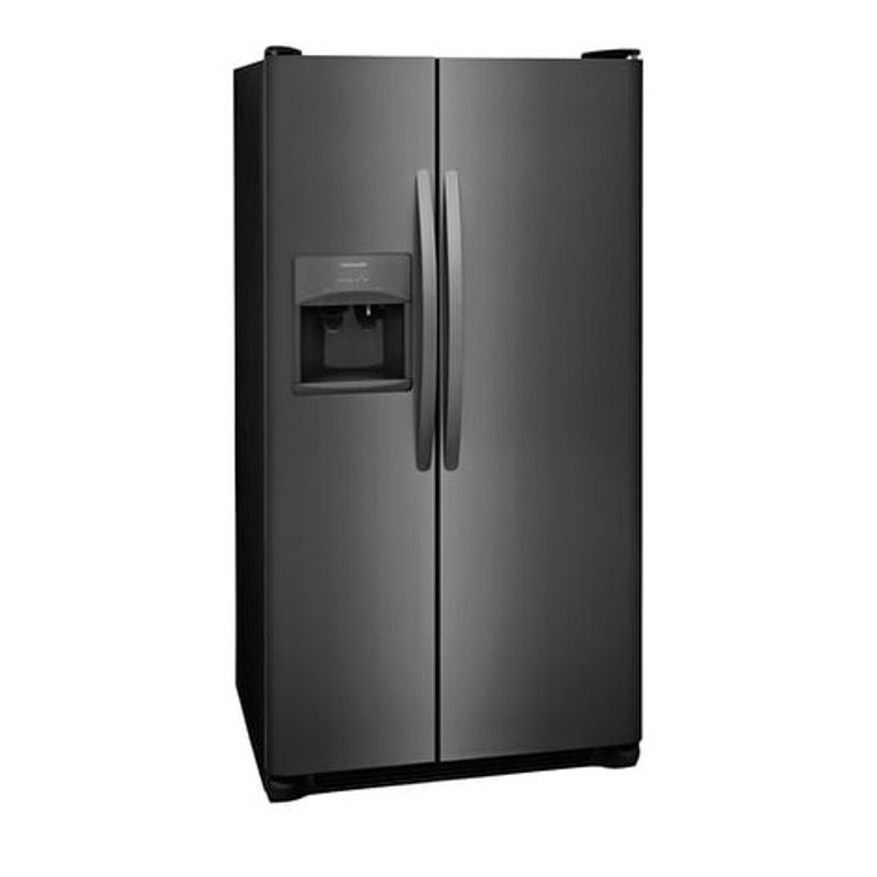Frigidaire Gallery 25.5 Cu. Ft. Side-by-Side Refrigerator - Black - Stainless Steel - 7.1 - 10 cu. ft.