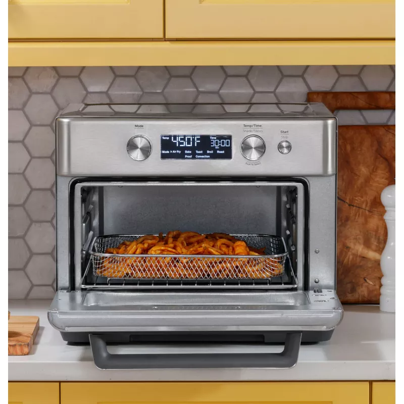 GE - Convection Toaster Oven with Air Fry - Stainless Steel
