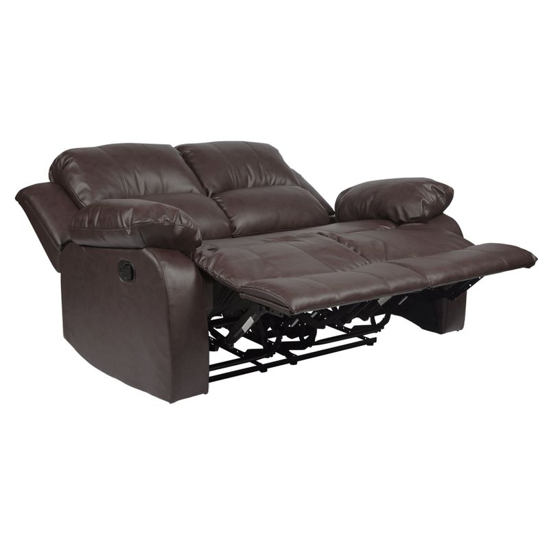 Lucca 2-Piece Reclining Living Room Set - Brown