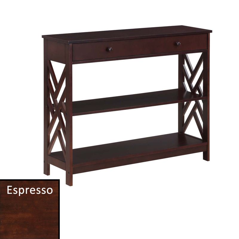 Copper Grove Zeus Console Table with Shelf - Black