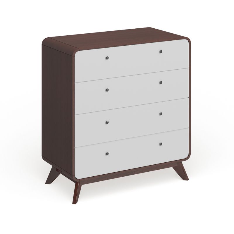 Carson Carrington Hafnarfijorour Mid-century Modern 4-drawer Chest - Walnut - 4-drawer