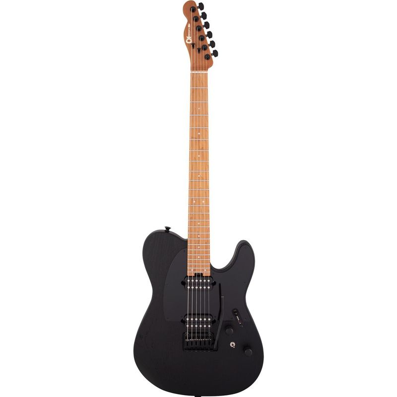 Charvel Pro-Mod So-Cal Style 2 24 HH 2PT CM Ash Electric Guitar, Caramelized Maple Fingerboard, Black Ash