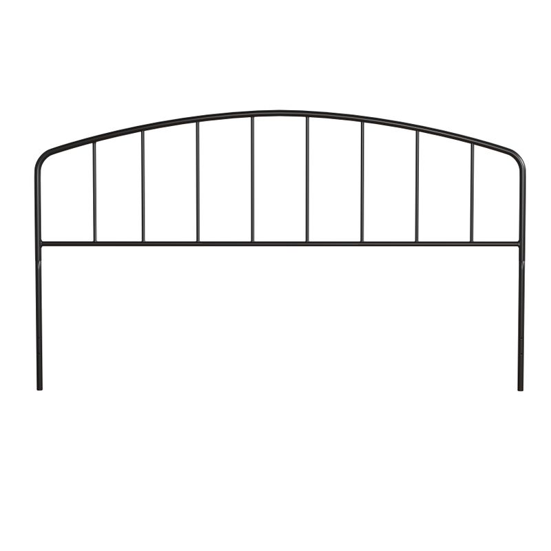 Carbon Loft Cronkite Black Metal Headboard with Arched Spindle Design - Queen