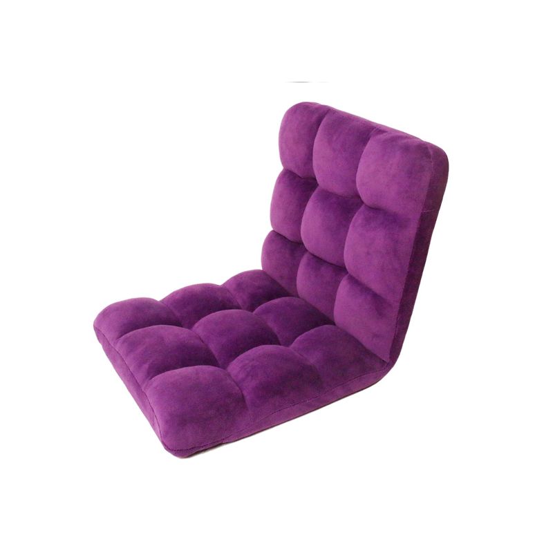 Chic Home Armless Quilted Recliner Chair, Purple - Purple