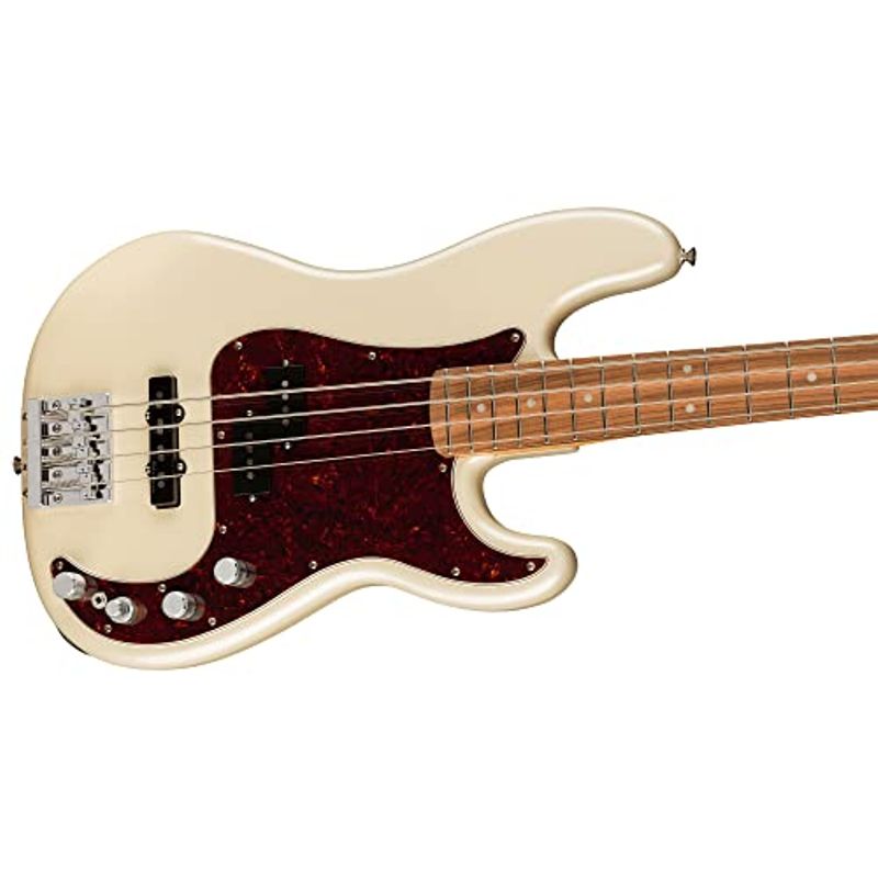 Fender Player Plus Precision Bass Electric Guitar, Olympic Pearl