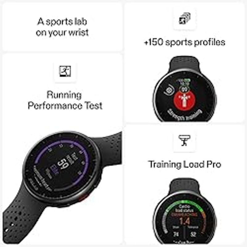 Polar Pacer Pro - Advanced GPS Running Watch - Ultra-Light Design & Grip Buttons - New Training Program & Recovery Tools