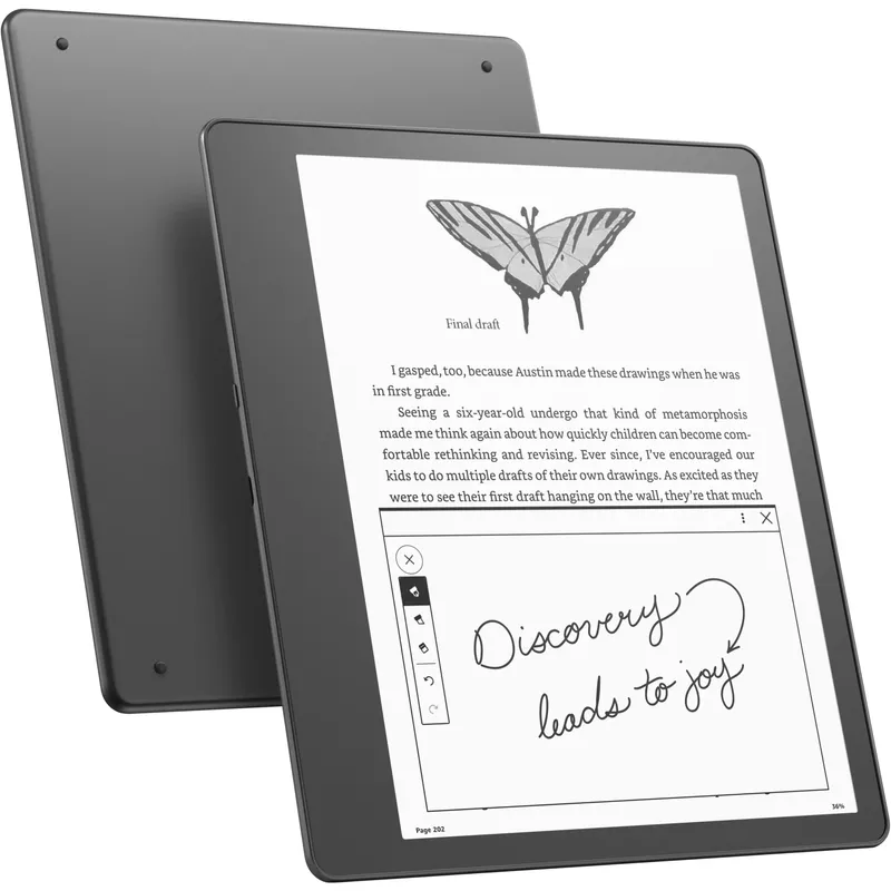 Amazon - Kindle Scribe E-Reader 10.2"display with Premium Pen 64GB - 2022 - Gray