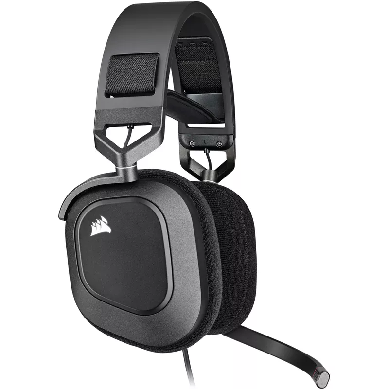 CORSAIR - HS80 RGB Wired Gaming Headset for PC - Carbon