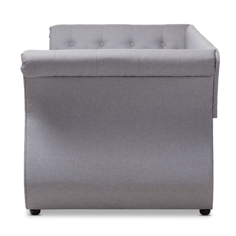 Contemporary Fabric Daybed with Trundle by Baxton Studio - Grey