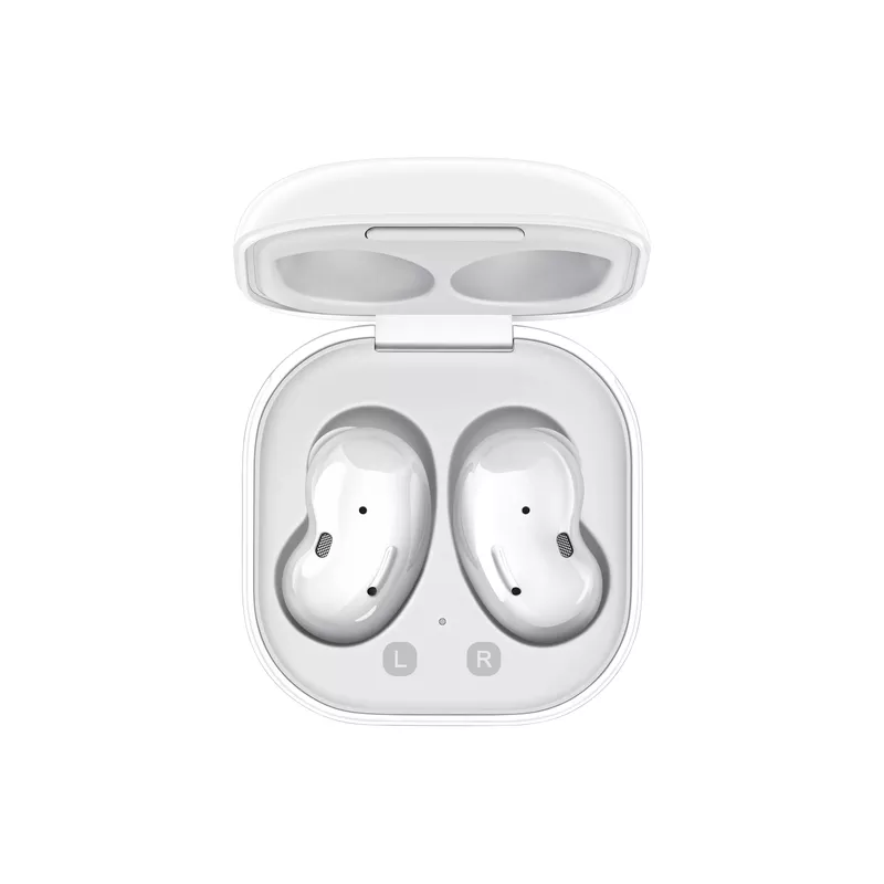 Samsung - Galaxy Buds Live True Wireless Noise Cancelling Earbuds Mystic White