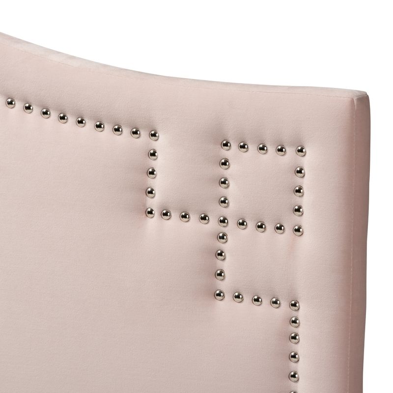 Copper Grove Oleshky Velvet Fabric Headboard - Pink - Twin