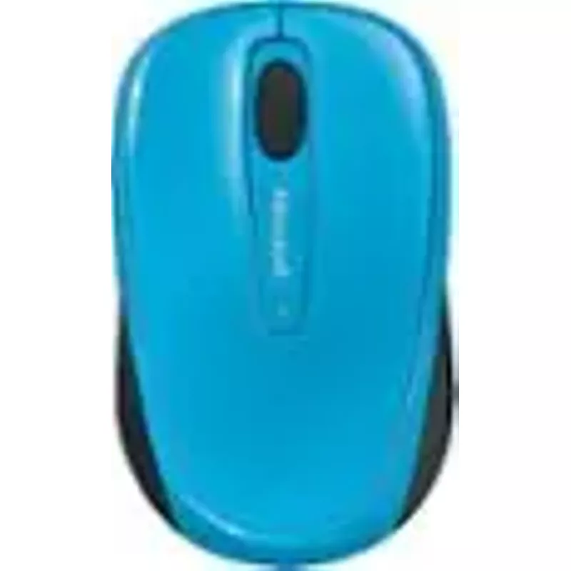 Microsoft - Wireless Mobile 3500 Ambidextrous Mouse - Cyan Blue