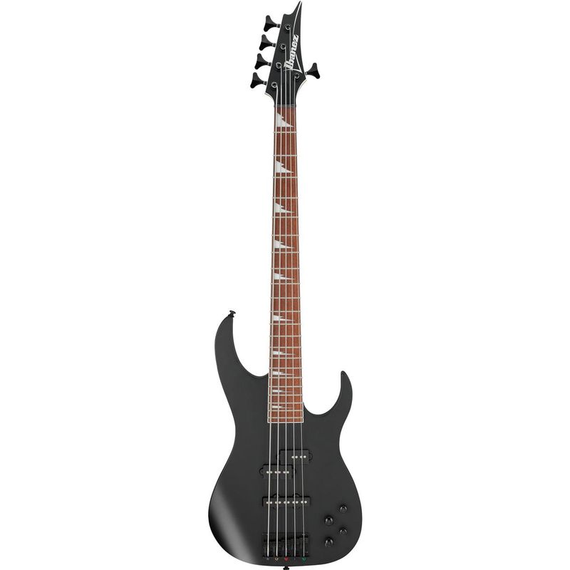Ibanez RGA Standard RGB305 5-String Electric Bass Guitar, Jatoba Fretboard, Black Flat
