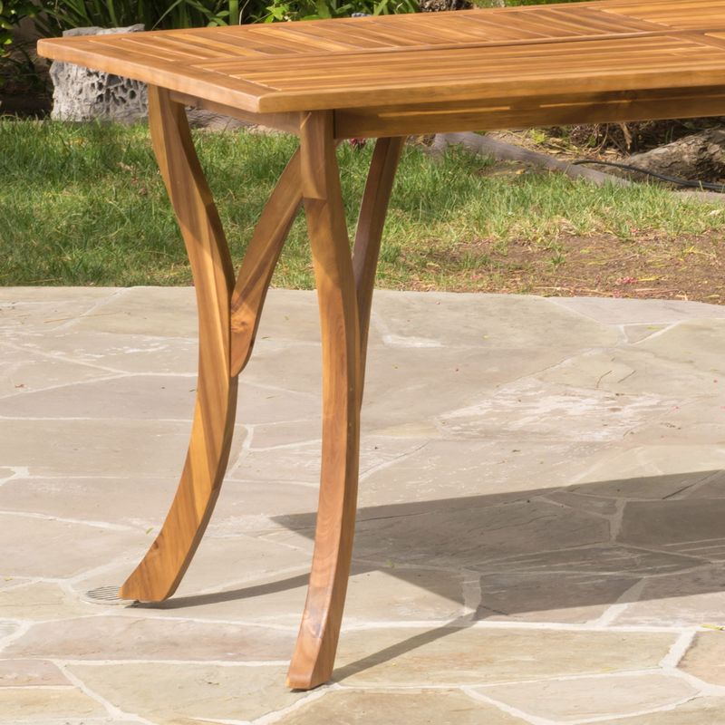 Hermosa Outdoor Acacia Wood Rectangle Dining Table (ONLY) by Christopher Knight Home - Natural