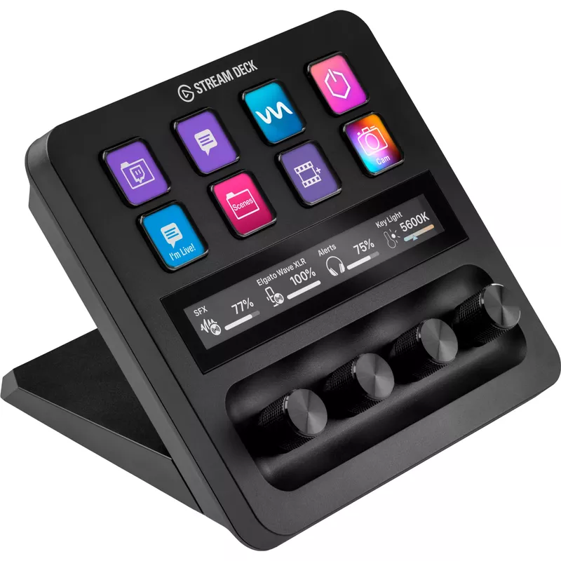 Elgato - Stream Deck + Studio Controller with customizable touch strip and dials - Black