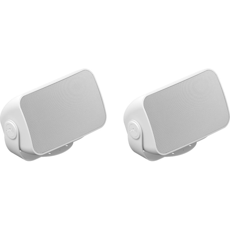 Angle Zoom. Sonos - Architectural 6-1/2" Passive 2-Way Outdoor Speakers (Pair) - White