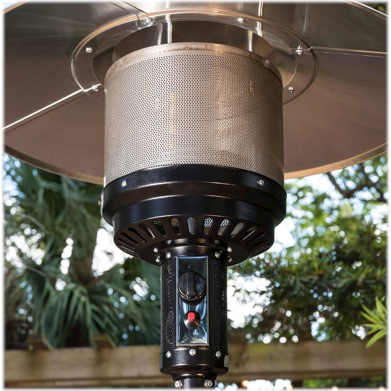 Alt View Zoom 19. Fire Sense - Patio Heater - Onyx/Stainless Steel