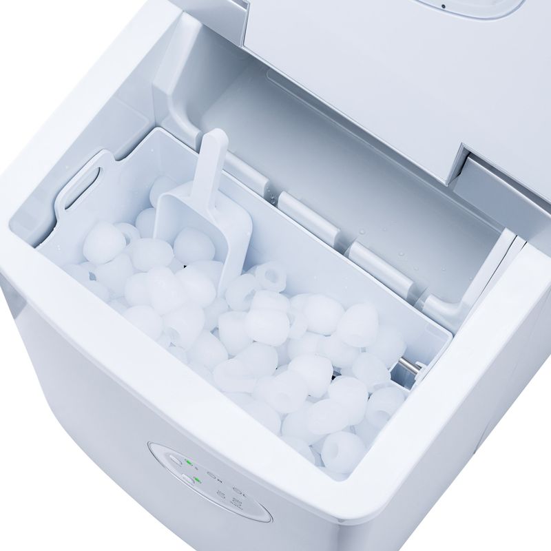 Newair Countertop Ice Maker Machine 28 lbs. of Ice in 24 Hours, Portable Design in Silver - Silver