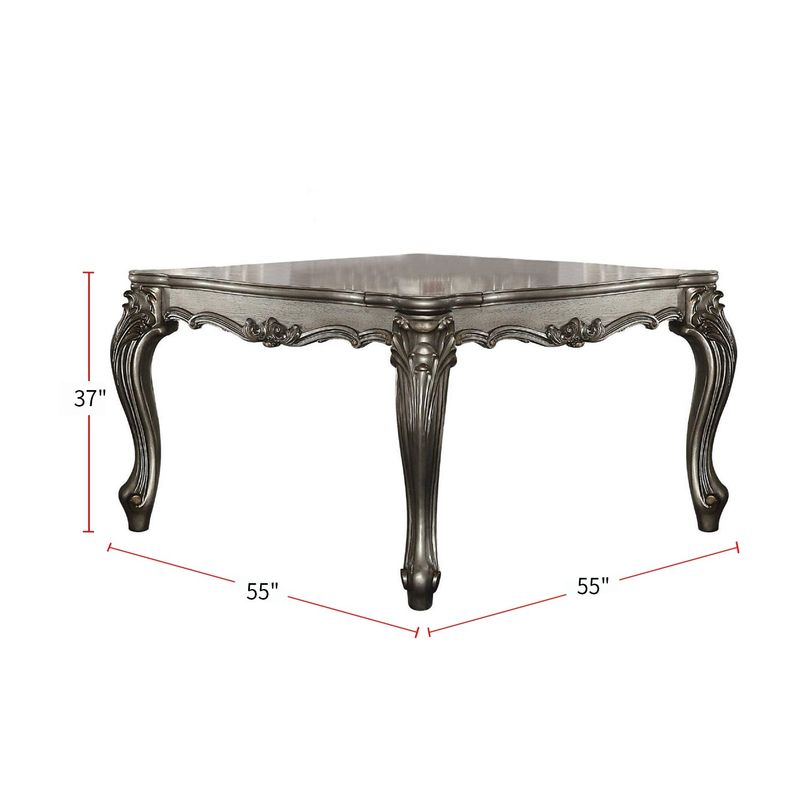 Square Wood Counter Height Table - Bone White