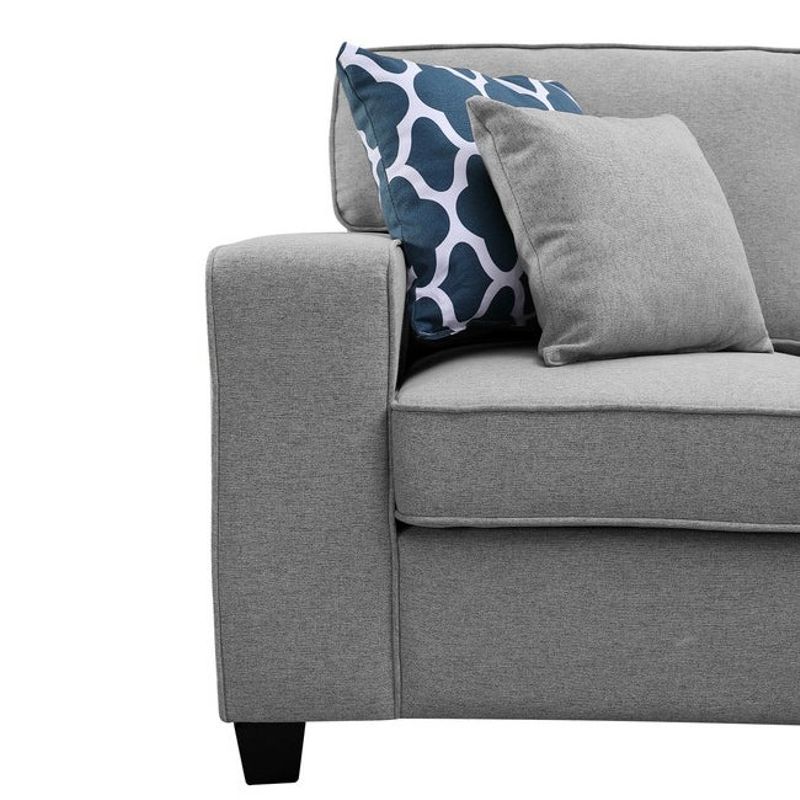 Copper Grove Marsan 6-piece Light Grey Linen Modular Sectional Sofa - Sets