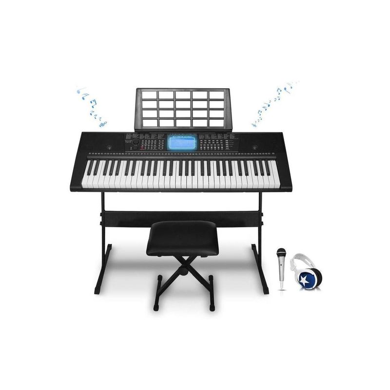 Technical Pro PIA6100 61 Key Electric Piano Learning Keyboard Bundle