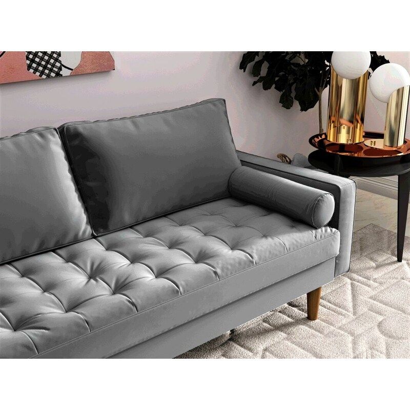 US Pride Mac Living Room Set-Loveseat and Sofa - Prussian blue
