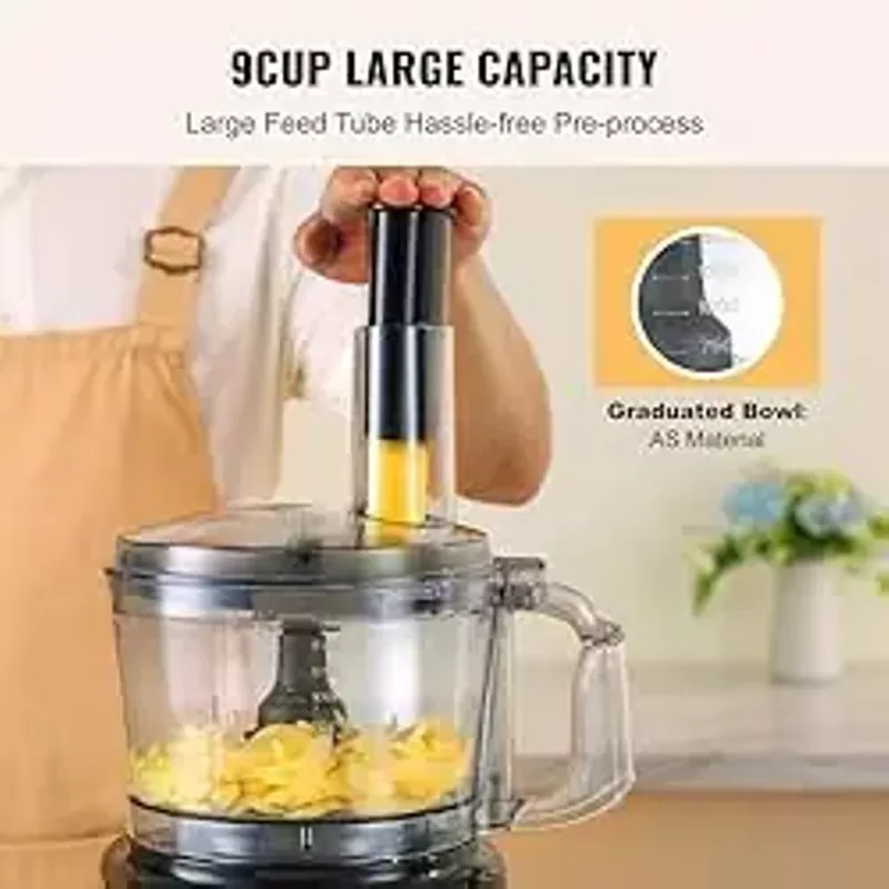 Rent to own VEVOR Food Processor, 9 Cup Small Vegetable Chopper, 600