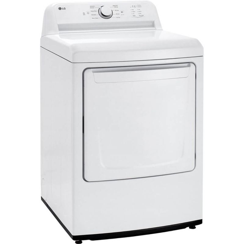 LG 7.3 Cu. Ft. White Front Load Smart Electric Dryer