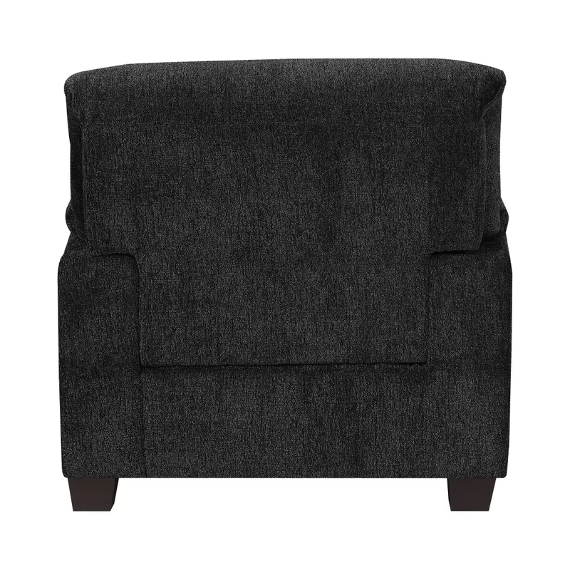 Clemintine Upholstered Chair with Nailhead Trim Graphite