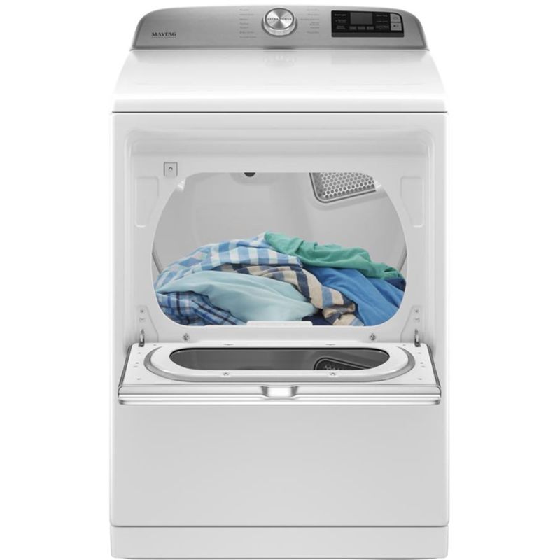 Alt View Zoom 6. Maytag - 7.4 Cu. Ft. Smart Electric Dryer with Steam and Extra Power Button - White