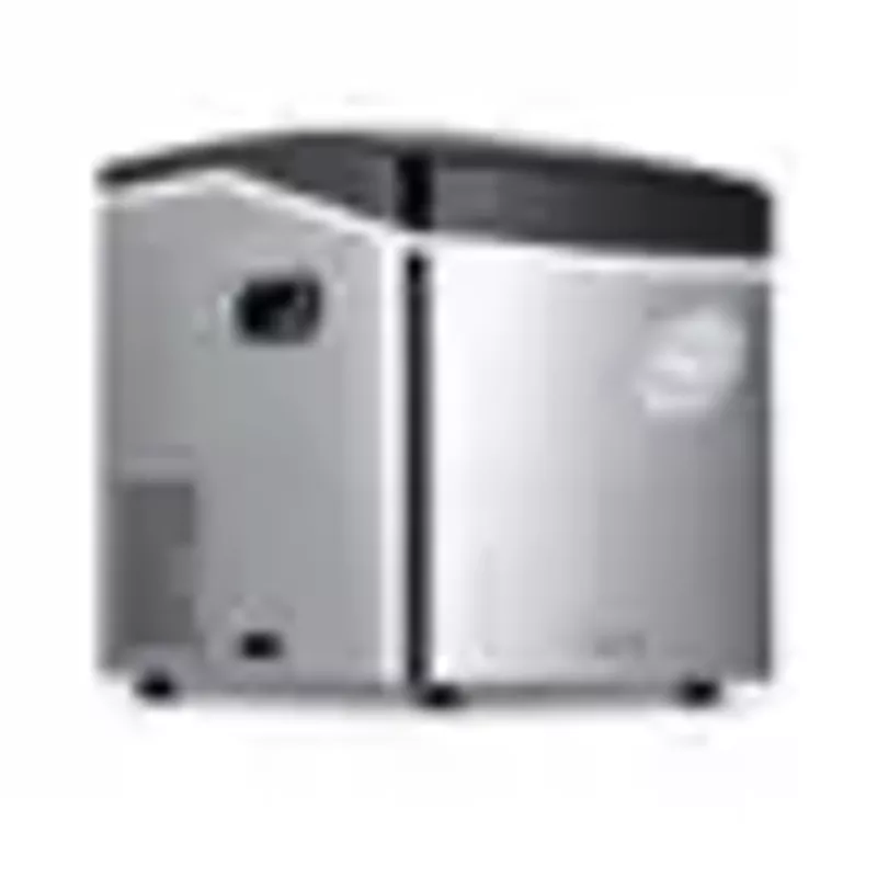 NewAir - 50-lb Portable Ice Maker - Stainless Steel
