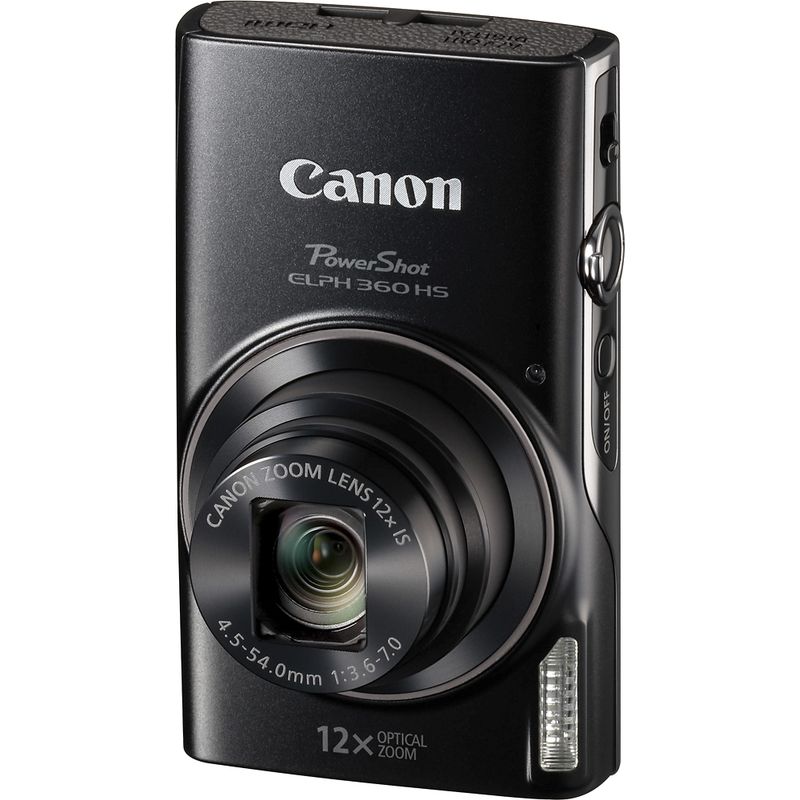 Alt View Zoom 11. Canon - PowerShot ELPH 360 20.2-Megapixel Digital Camera - Black