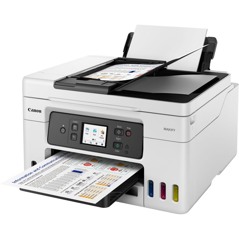 Angle Zoom. Canon - MAXIFY MegaTank GX4020 Wireless All-In-One Inkjet Printer with Fax - White