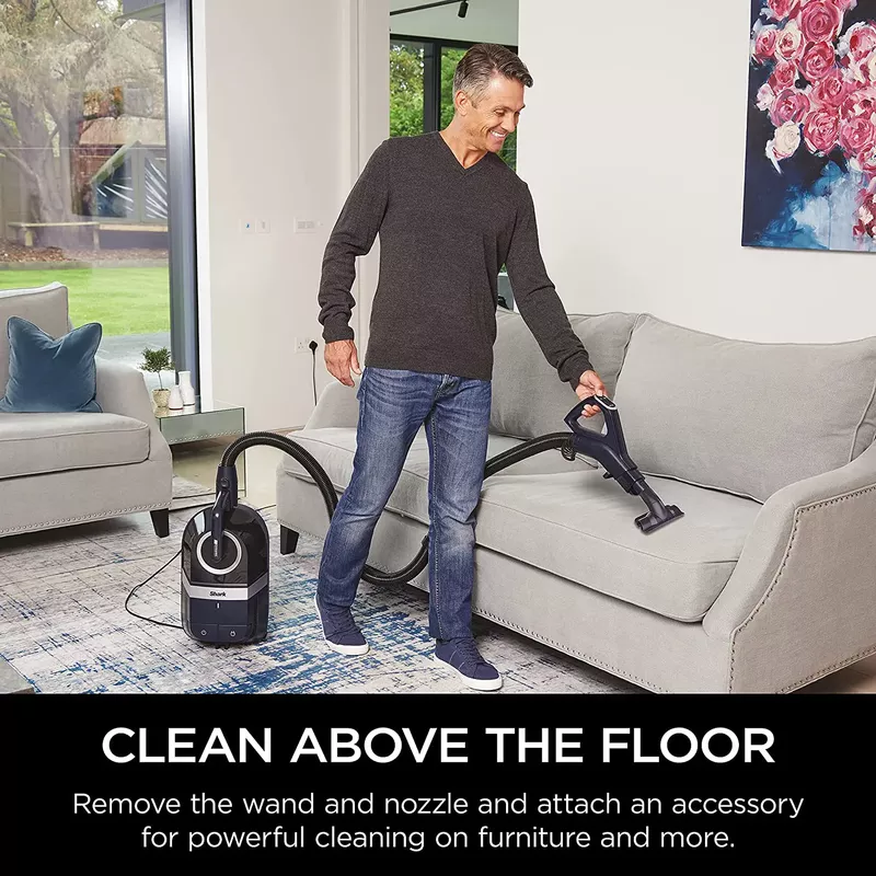Shark - Pet Bagless Corded Canister Vacuum