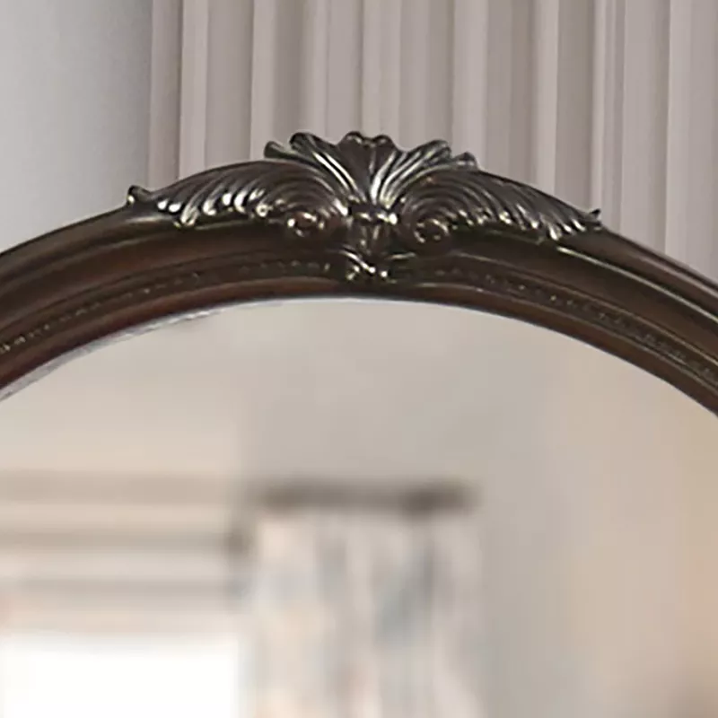 Traditional Mirror in Brown Cherry