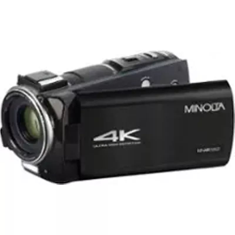 Minolta MN4K100Z 28MP 4K Ultra HD 3.5" Touchscreen Night Vision Camcorder, Black