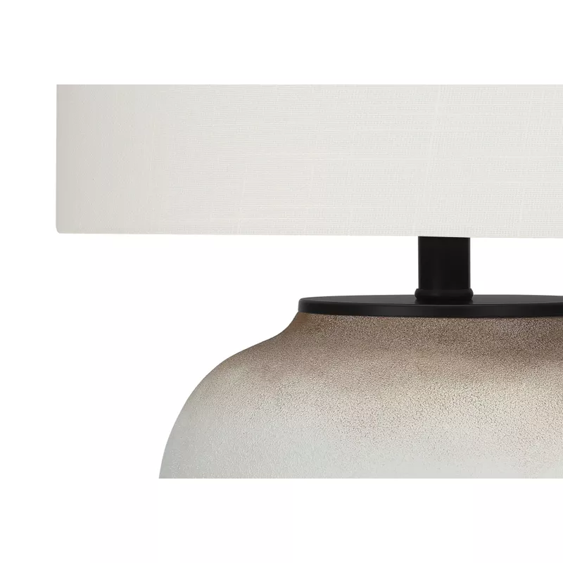 Lighting - 21"H Table Lamp Cream Ceramic / Ivory Shade