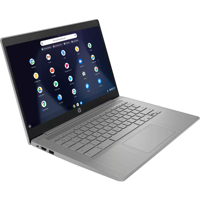 HP - 14" Chromebook Laptop - Intel Celeron - 4GB Memory - 64GB eMMC - Modern Gray