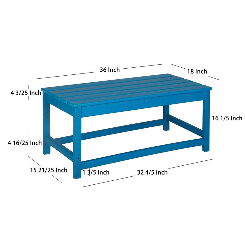 Laguna 36-inch Weather Resistant Coffee Table - Teak